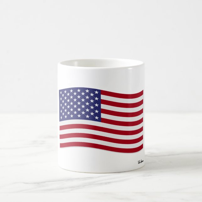 Amerikansk Flagga Kaffemugg (Center)