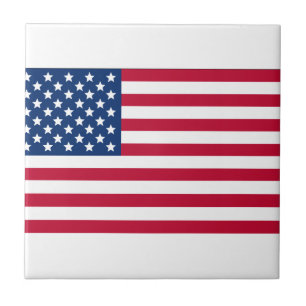 Amerikansk Flagga Kakelplatta