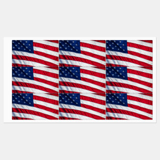 Amerikansk Flagga Klistermärke