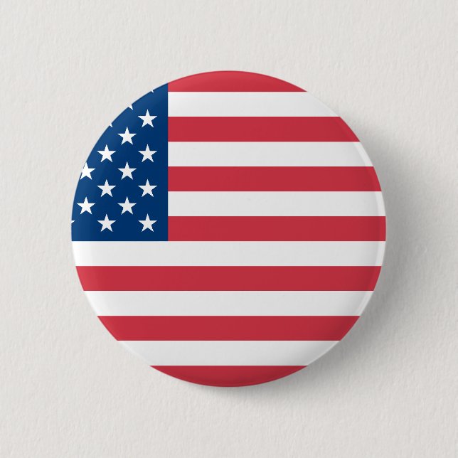 Amerikansk Flagga Knapp (Framsida)