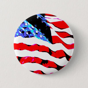 Amerikansk flagga knapp