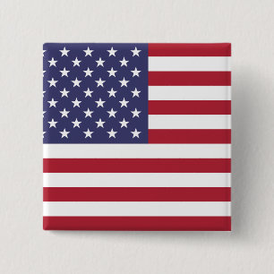Amerikansk Flagga Knapp