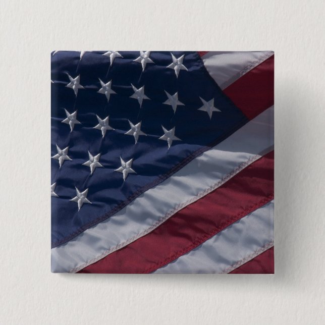 Amerikansk flagga. knapp (Framsida)