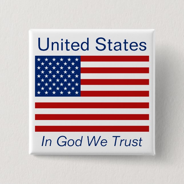Amerikansk Flagga-knapp Knapp (Framsida)