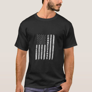 Amerikansk Flagga korrektionsförrättare Shirt Thin T
