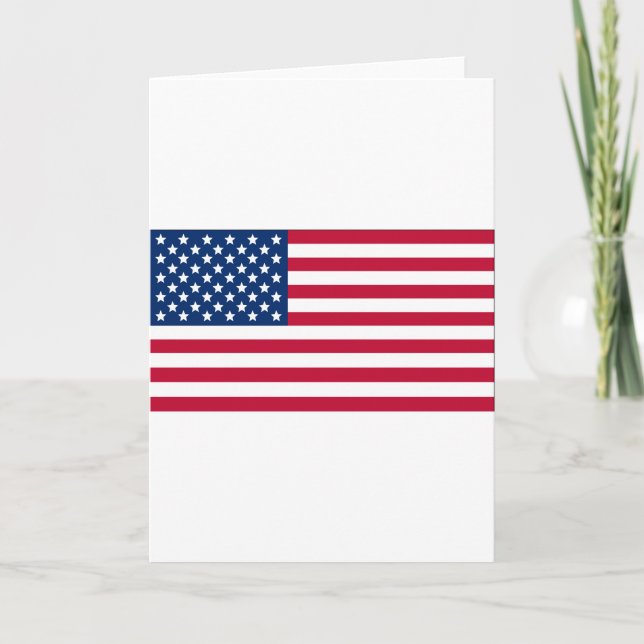 Amerikansk Flagga Kort (Framsida)