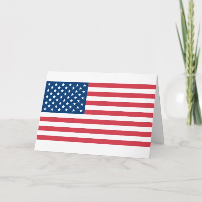 Amerikansk Flagga Kort (Framsida)