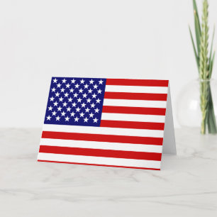 Amerikansk flagga kort
