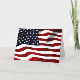 Amerikansk Flagga Kort