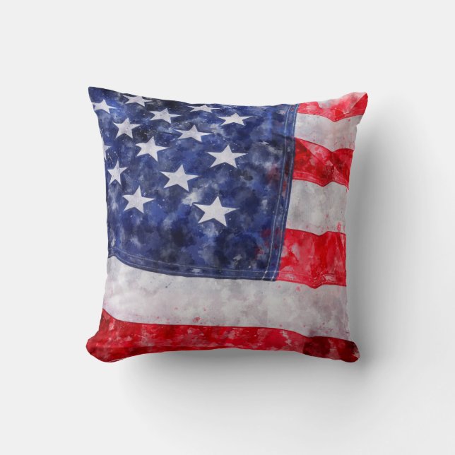Amerikansk flagga kudde (Framsida)