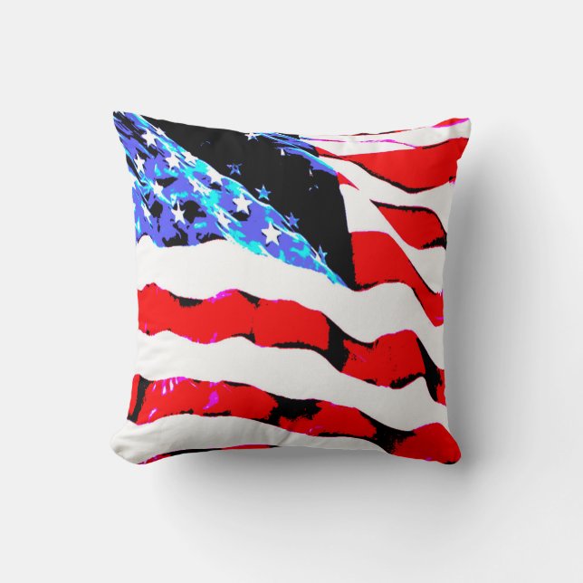 Amerikansk flagga kudde (Framsida)