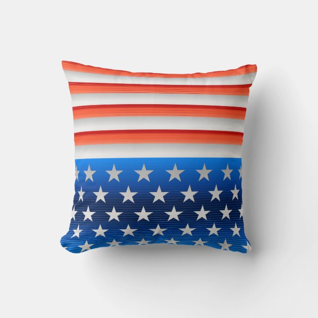 Amerikansk Flagga Kudde (Framsida)