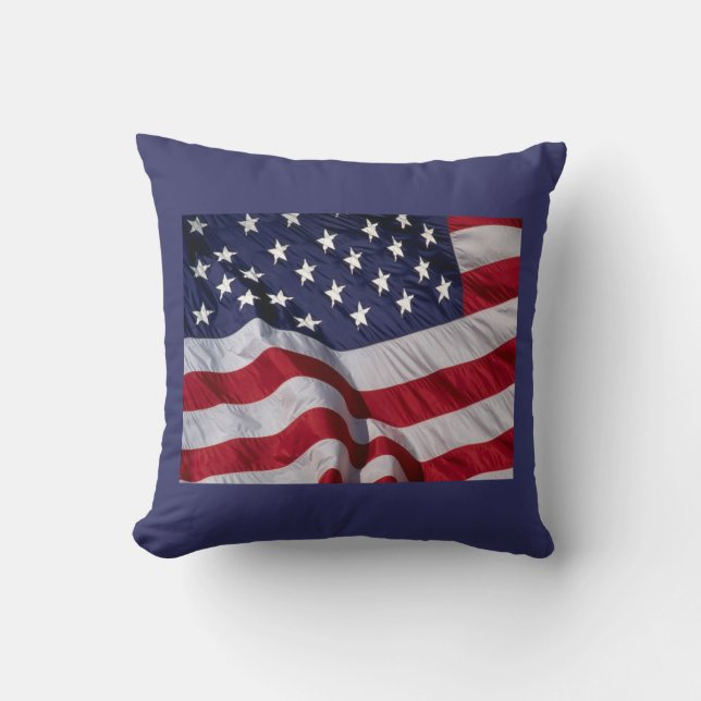 Amerikansk Flagga Kudde (Framsida)