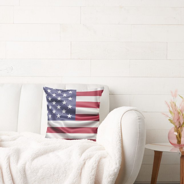 Amerikansk Flagga Kudde (America Flag Throw Pillow!)