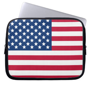 Amerikansk Flagga Laptop Fodral