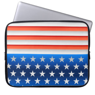 Amerikansk Flagga Laptop Fodral
