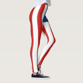 Amerikansk flagga leggings