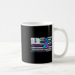 Amerikansk Flagga Lila Ribbon Suicide Awareness Kaffemugg<br><div class="desc">Amerikansk Flagga Lila Ribbon Suicide Awareness Semicolon</div>