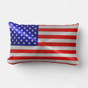 Amerikansk flagga lumbarkudde