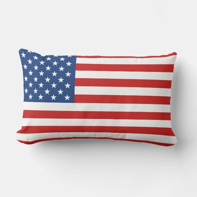 Amerikansk flagga lumbarkudde (Framsida)