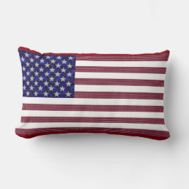 Amerikansk Flagga Lumbarkudde