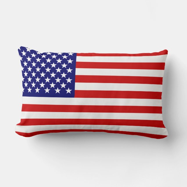 Amerikansk flagga lumbarkudde (Framsida)