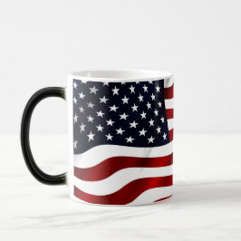 Amerikansk Flagga Magisk Mugg