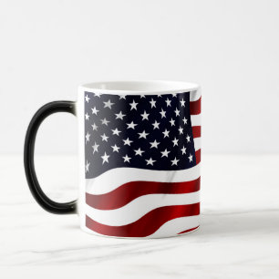 Amerikansk Flagga Magisk Mugg
