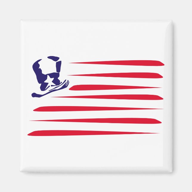 Amerikansk Flagga Magnet (Framsidan)