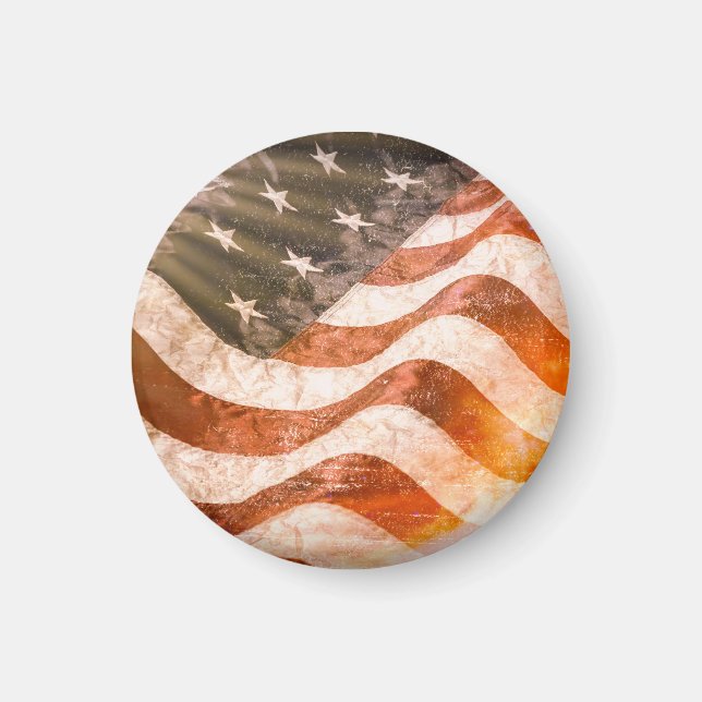 Amerikansk flagga magnet (Framsidan)