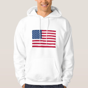 Amerikansk Flagga Manar Basic Hooded Sweatshirt