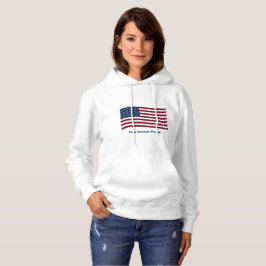 Amerikansk Flagga med Anpassningsbar Slogan T Shirt