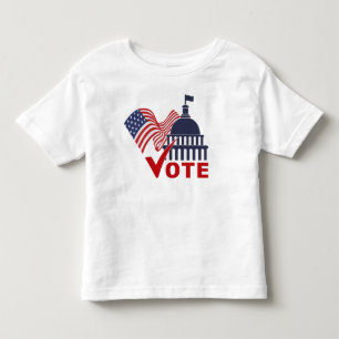 Amerikansk flagga med bockmarkering t shirt