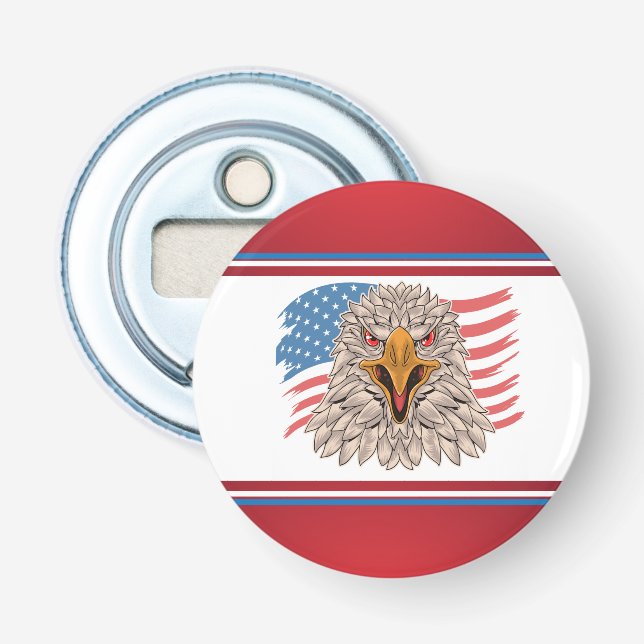 Amerikansk Flagga med Eagle Flasköppnare (Framsidan)