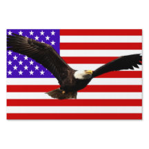 Amerikansk flagga med örn USA