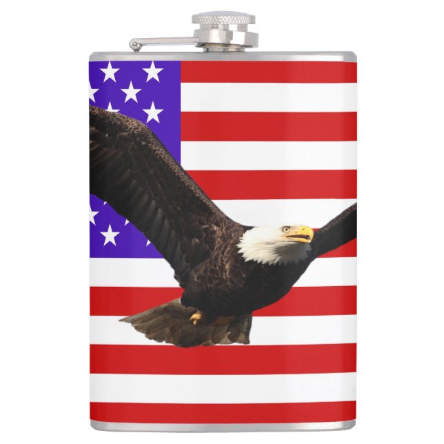 Amerikansk flagga med örn USA Fickplunta (Framsidan)