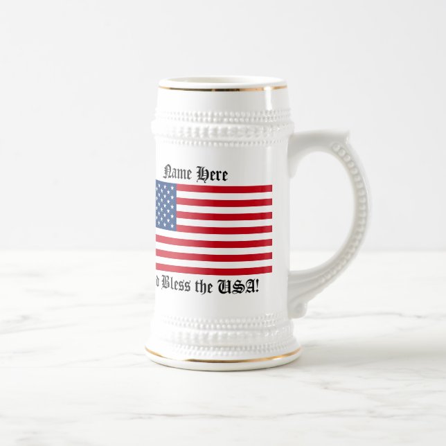 Amerikansk Flagga med text/Namn Sejdel (Höger)