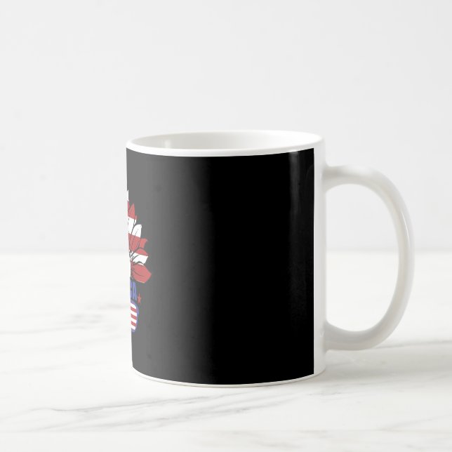 Amerikansk flagga Merica 4 juli självständighetsda Kaffemugg (Höger)