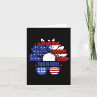 Amerikansk flagga Merica 4 juli självständighetsda Kort