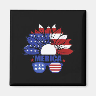 Amerikansk flagga Merica 4 juli självständighetsda Magnet