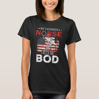 Amerikansk Flagga Min Favoritsjuksköterska Kallar  T Shirt