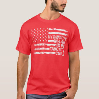 Amerikansk flagga Min svärdotter är mitt favoritba T Shirt