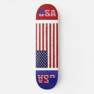 Amerikansk flagga mini skateboard bräda 18,5 cm