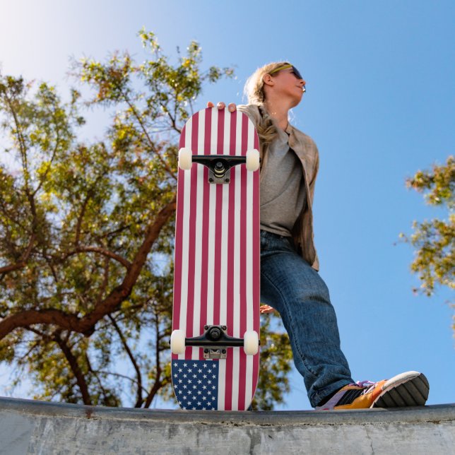 Amerikansk flagga mini skateboard bräda 18,5 cm (Utomhus 1)