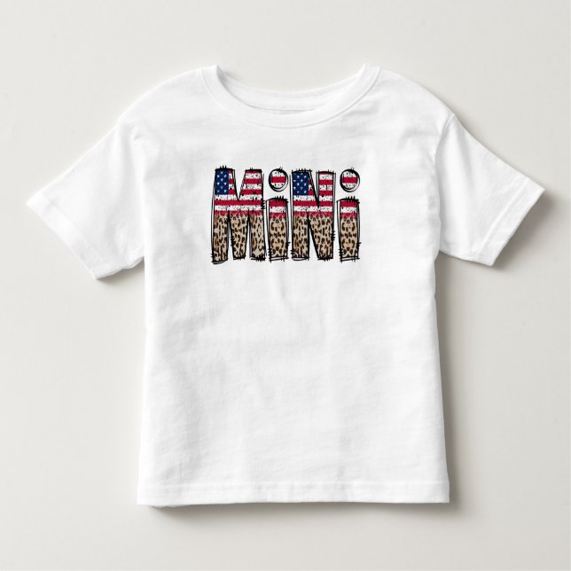 Amerikansk Flagga MINI T Shirt (Framsida)