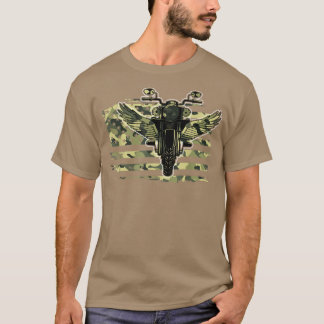 Amerikansk Flagga-motorcykel138 T Shirt