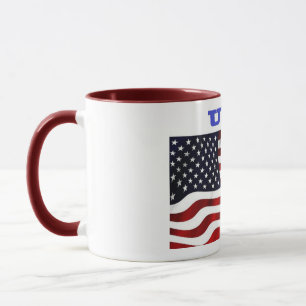 Amerikansk flagga mugg