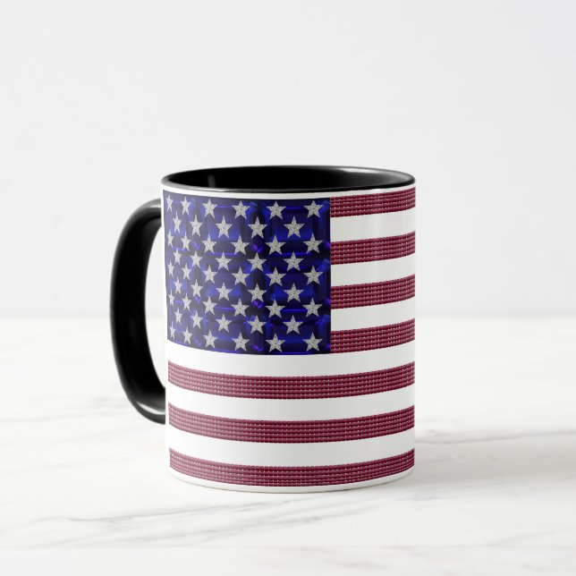Amerikansk Flagga Mugg (Framsida vänster)