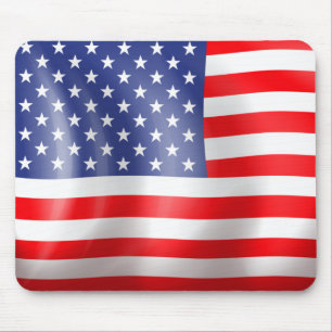 Amerikansk Flagga Musmatta