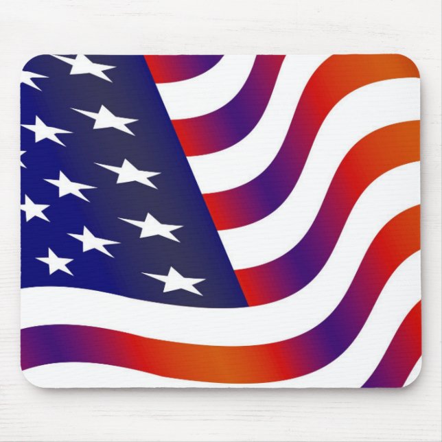 Amerikansk Flagga Musmatta (Framsidan)